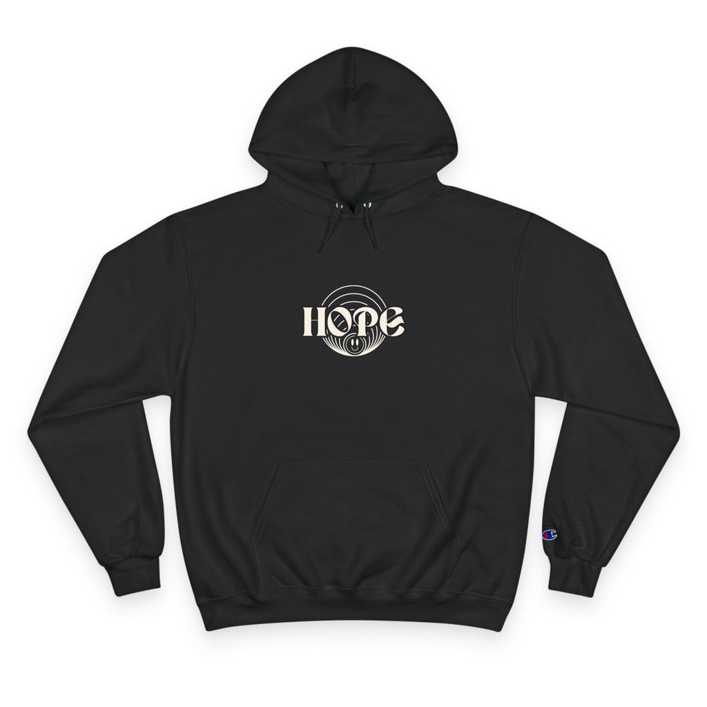 Hope Graphic Hoodie — Retro Circle "HOPE" Design, Inspirational Pullover