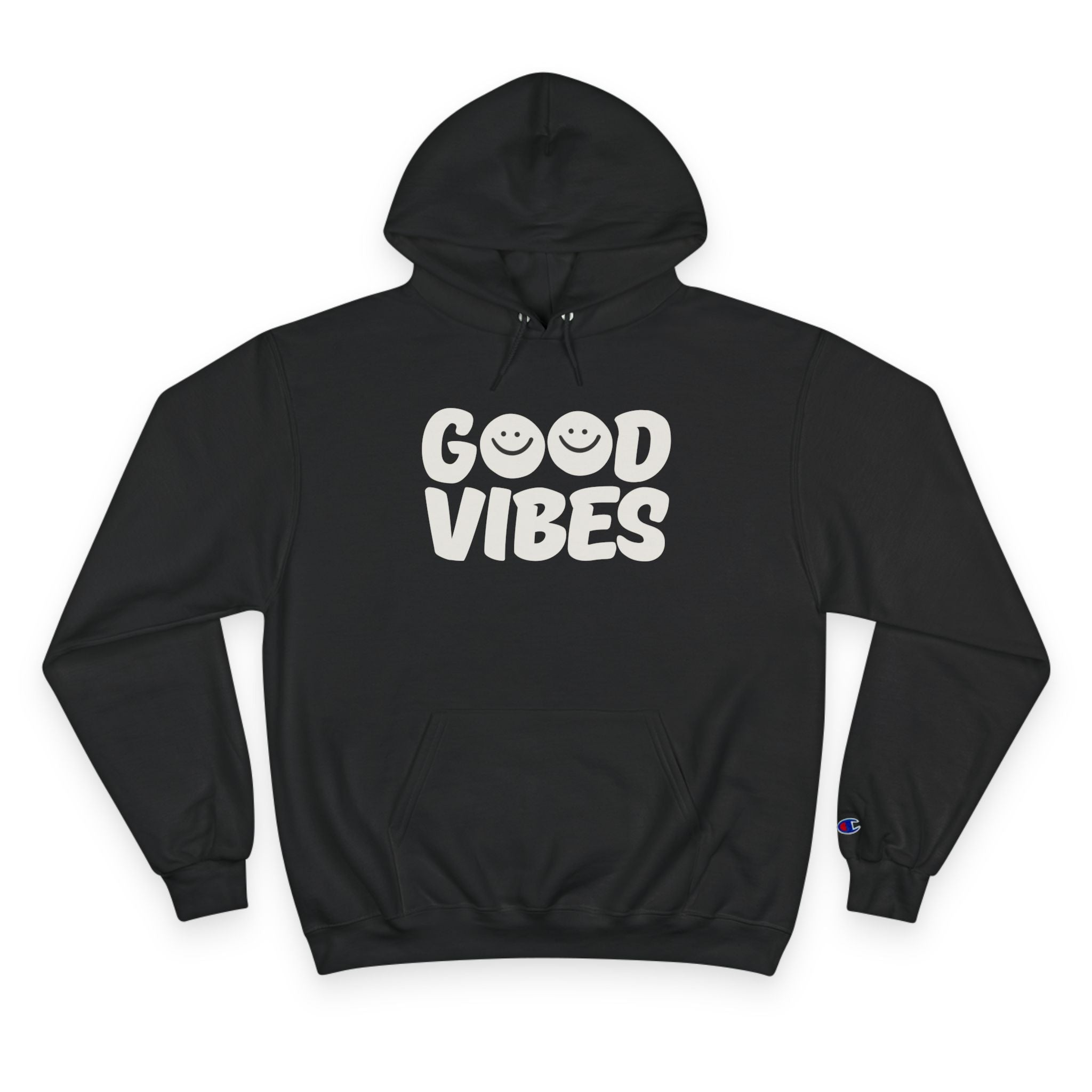 Good Vibes Hoodie — Retro Smiley Happy Graphic Pullover